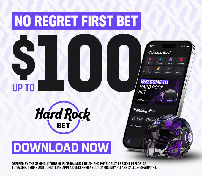 No regret first bet, up to $100