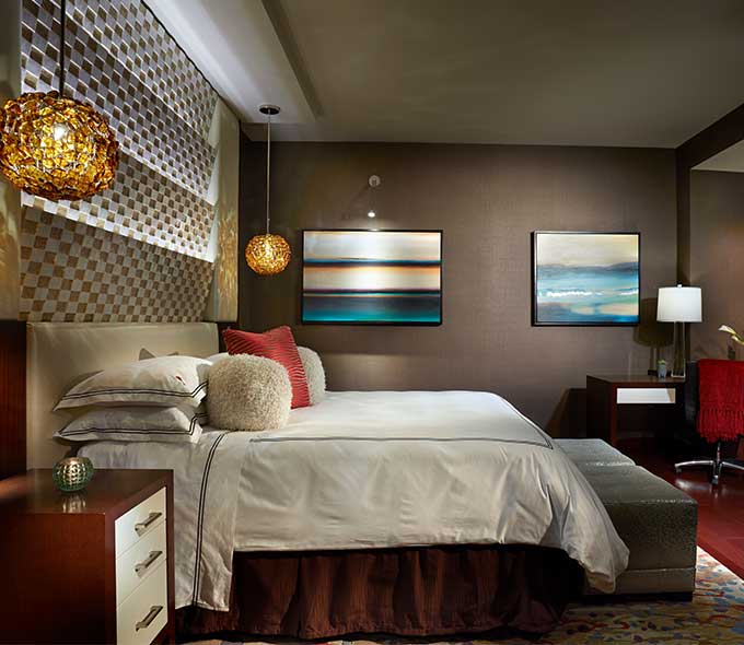 Presidential Suite bedroom at Hard Rock Hotel at Seminole Hard Rock Hotel & Casino Hollywood