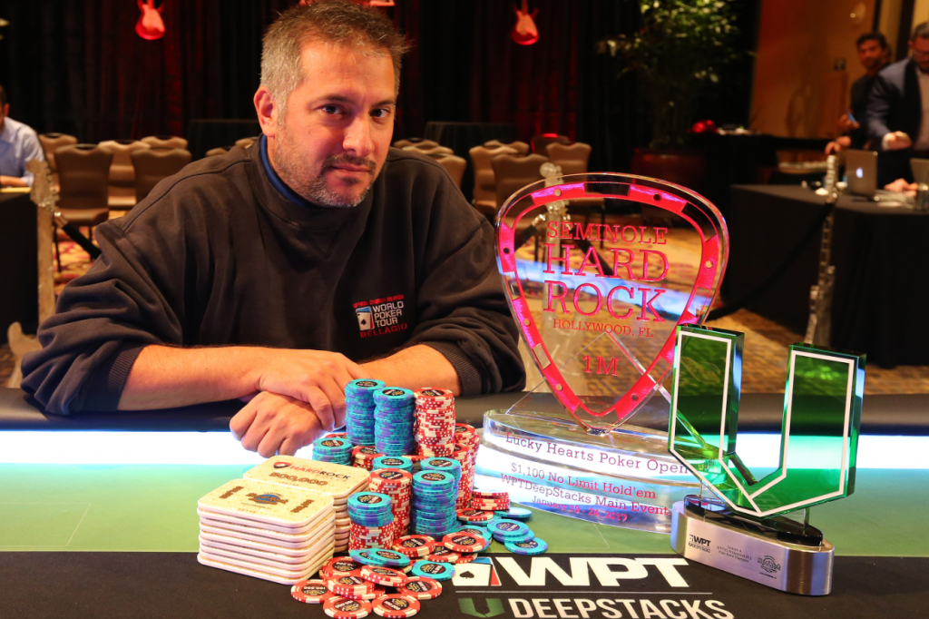 Michael Graffeo of Boca Raton, Fla. Wins $290,687 in Seminole Hard Rock Lucky Hearts Poker Open WPTDeepStacks Main Event